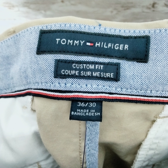 Tommy Hilfiger Mens Pants 36/30 TH Flex Tan 91 - Picture 3 of 5